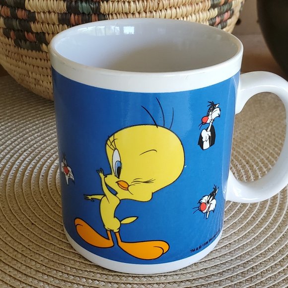 1998 Looney Tunes Tweety Bird and Sylvester Coffee Mug - Picture 7 of 9